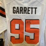signed miles garrett game day jersey