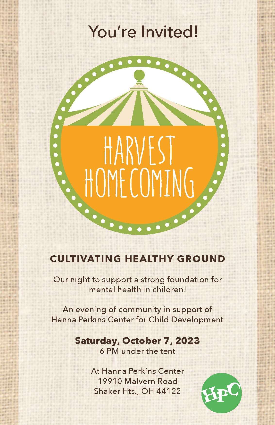 Harvest Homecoming save the date